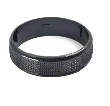 Textured MIM appearance ring